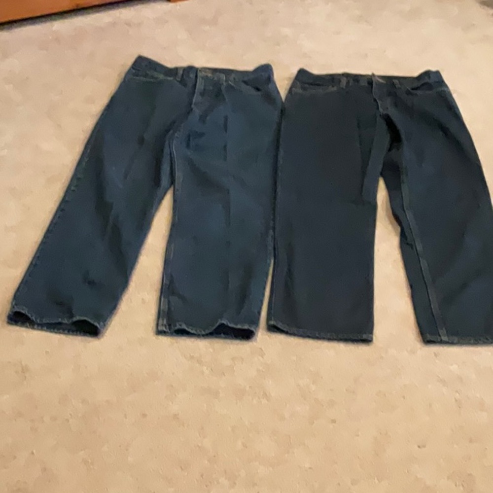 Eddie Bauer men’s jeans. Two pairs, size 33 x 30. Classic fit and relaxed fit